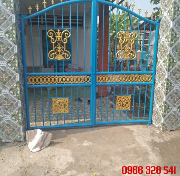 Cửa cổng sắt -inox, Châu Thành, tiền Giang.0966328541