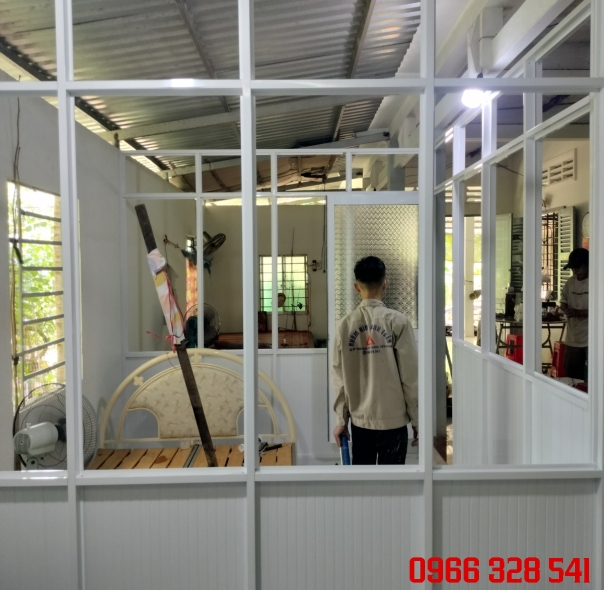 Vách nhôm kính giá rẻ Châu Thành 0966328541