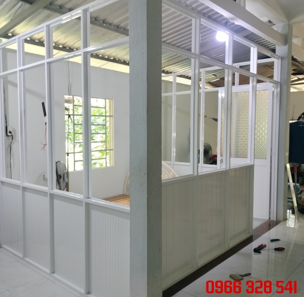Vách nhôm kính giá rẻ Châu Thành 0966328541